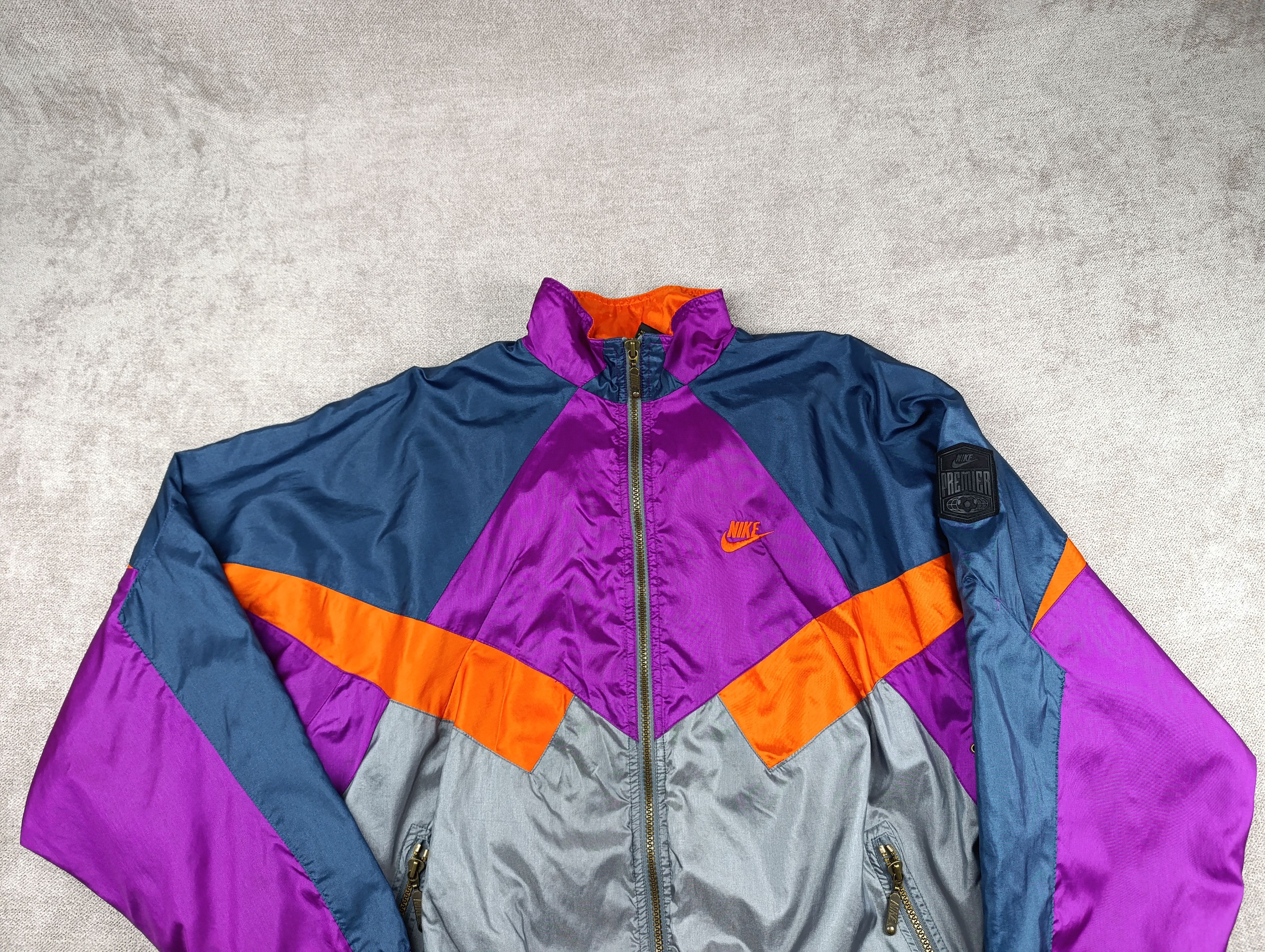 Nike Nike Premier 90s Nylon Jacket Vintage Colourful Windbreaker Size US S / EU 44-46 / 1 - 2 Thumbnail