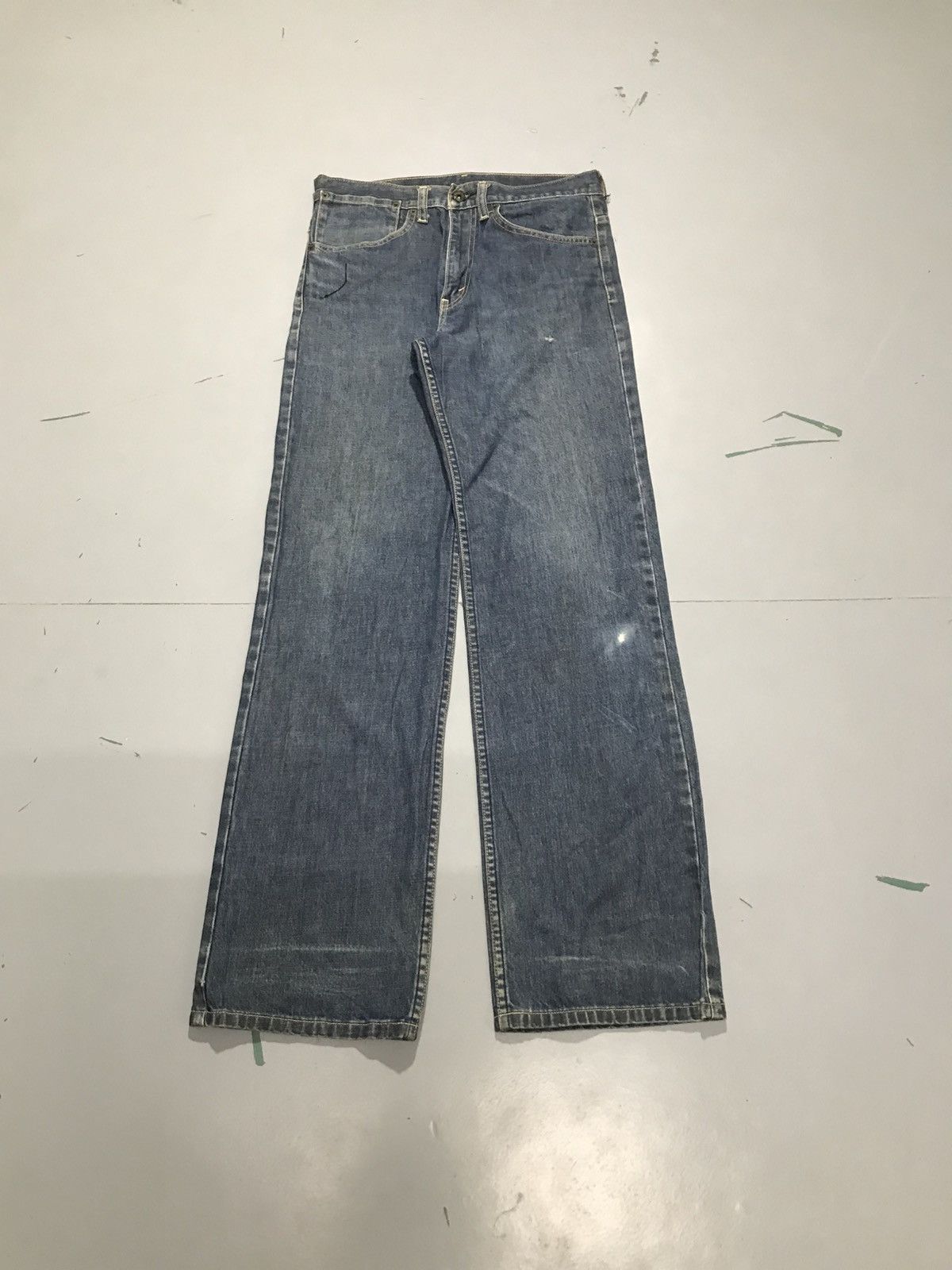 Levi's Vintage Levis 513 buckle belt denim Size US 32 / EU 48 - 1 Thumbnail