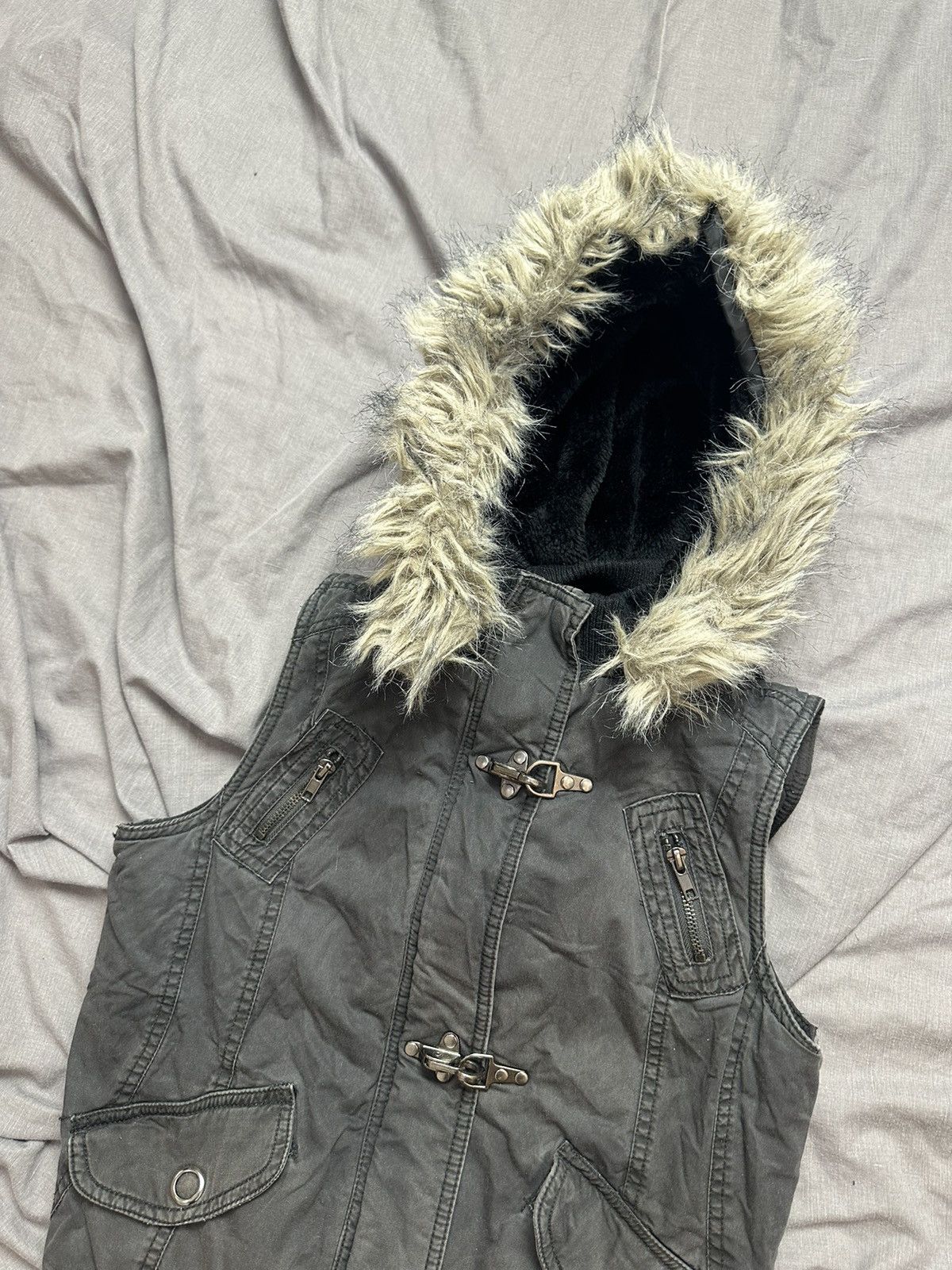 Hysteric Glamour Washed Avant Garde If Six Was Nine Style Puffer Jacket Fur Size US S / EU 44-46 / 1 - 2 Thumbnail