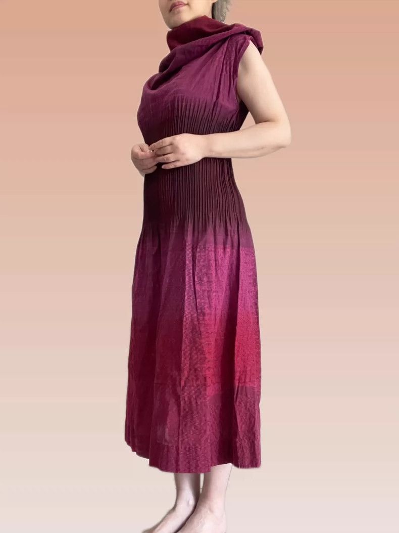 Issey Miyake Issey Miyake size:2 Red mainline dress Size M / US 6-8 / IT 42-44 - 2 Thumbnail