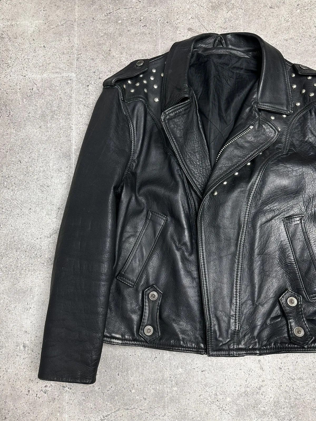 Ann Demeulemeester Vintage Leather Jacket Schott Racing Moto Y2K Avantgarde GOA Size US M / EU 48-50 / 2 - 10 Thumbnail