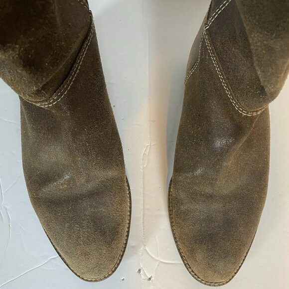 Other Markee Italy Distressed Brown Leather Knee-High Boots Size 7 Size US 7 / IT 37 - 7 Thumbnail