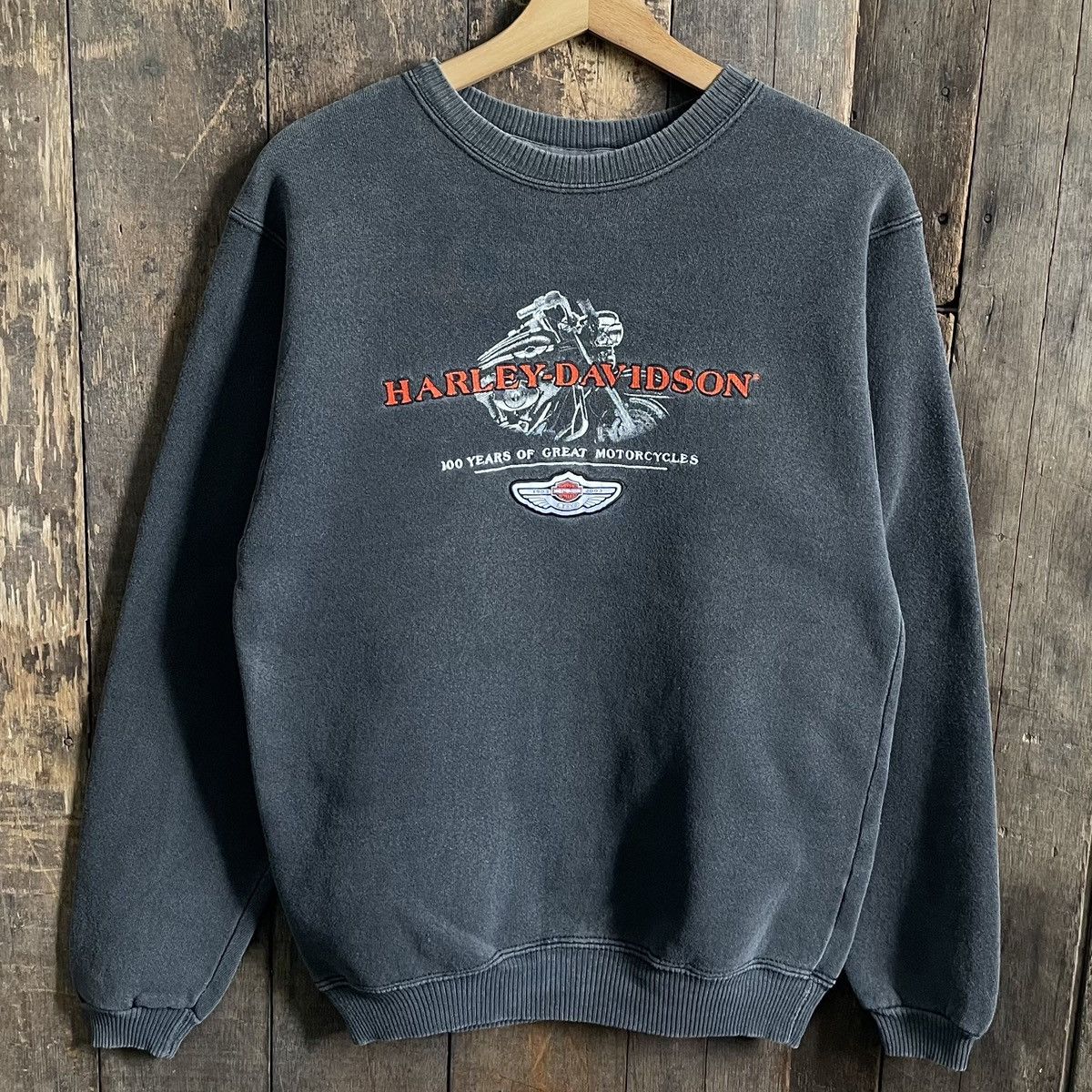 Harley Davidson Vintage Harley Davidson Sunfaded Sweatshirt Size US S / EU 44-46 / 1 - 1 Thumbnail