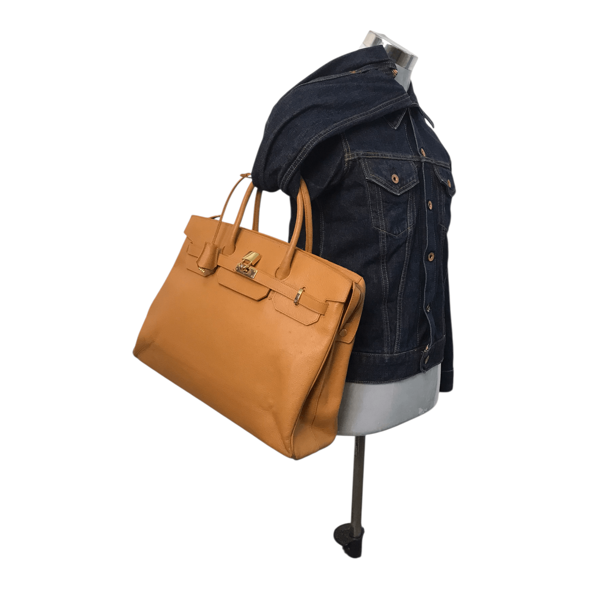 Japanese Brand Birkin Orange Handbag Size ONE SIZE - 1 Thumbnail