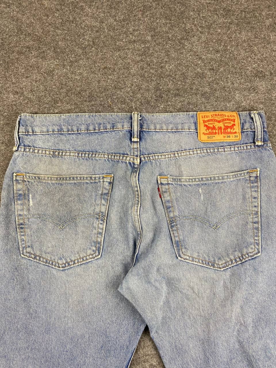 Levi's levis 502 regular tapered distressed denim Size US 39 - 3 Thumbnail