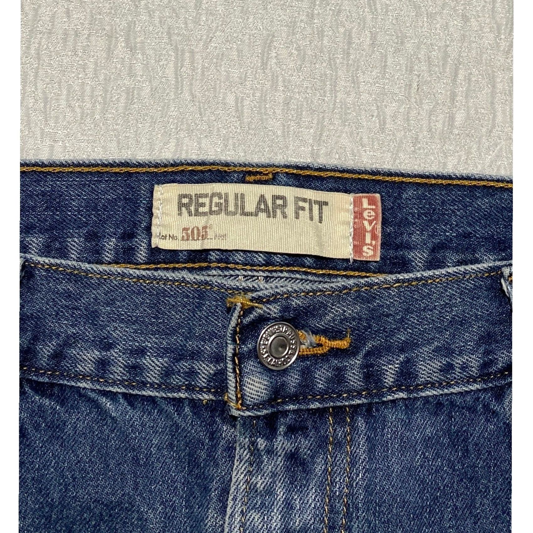 Levi's Levi's 505 Regular Fit Jeans Men Blue Denim Straight Leg 40x30 Regular Jeans Mens Cotton Denim Size US 40 / EU 56 - 3 Thumbnail