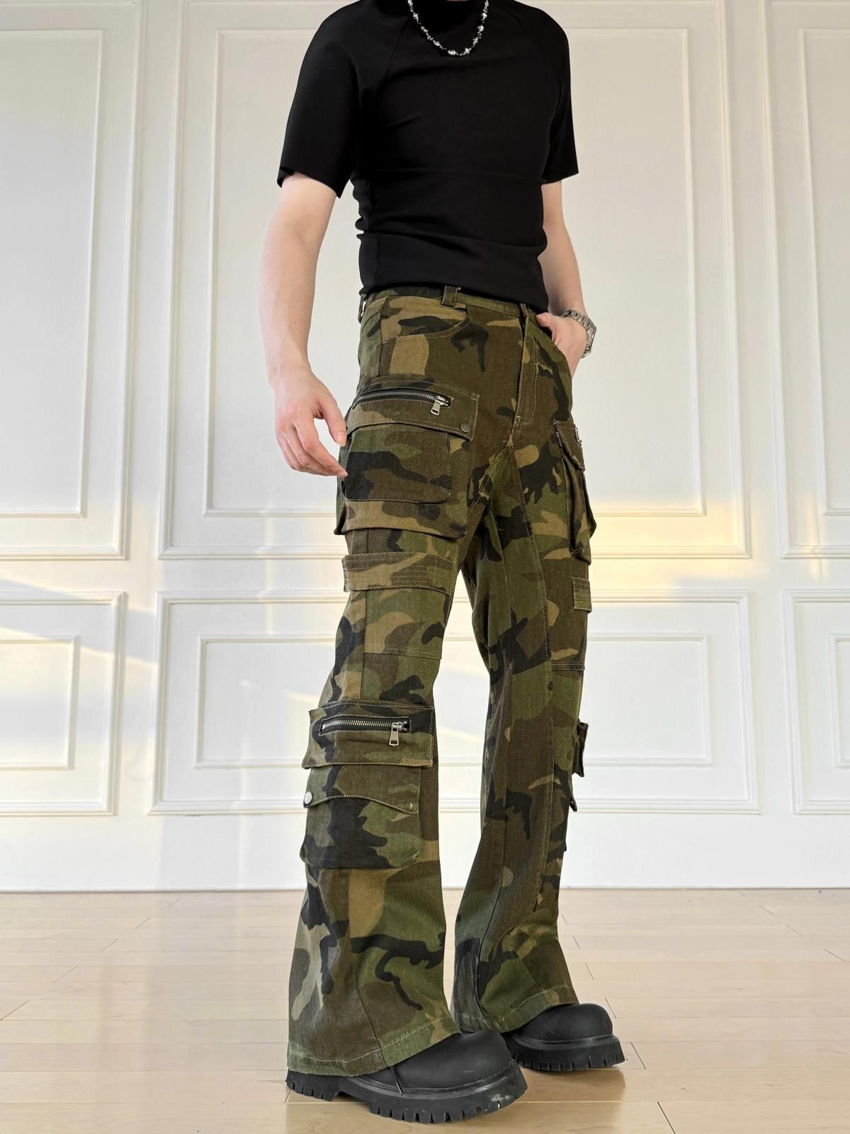 Vintage Cargo Pants Zipper Detail Multi Pocket Size US 32 / EU 48 - 3 Thumbnail