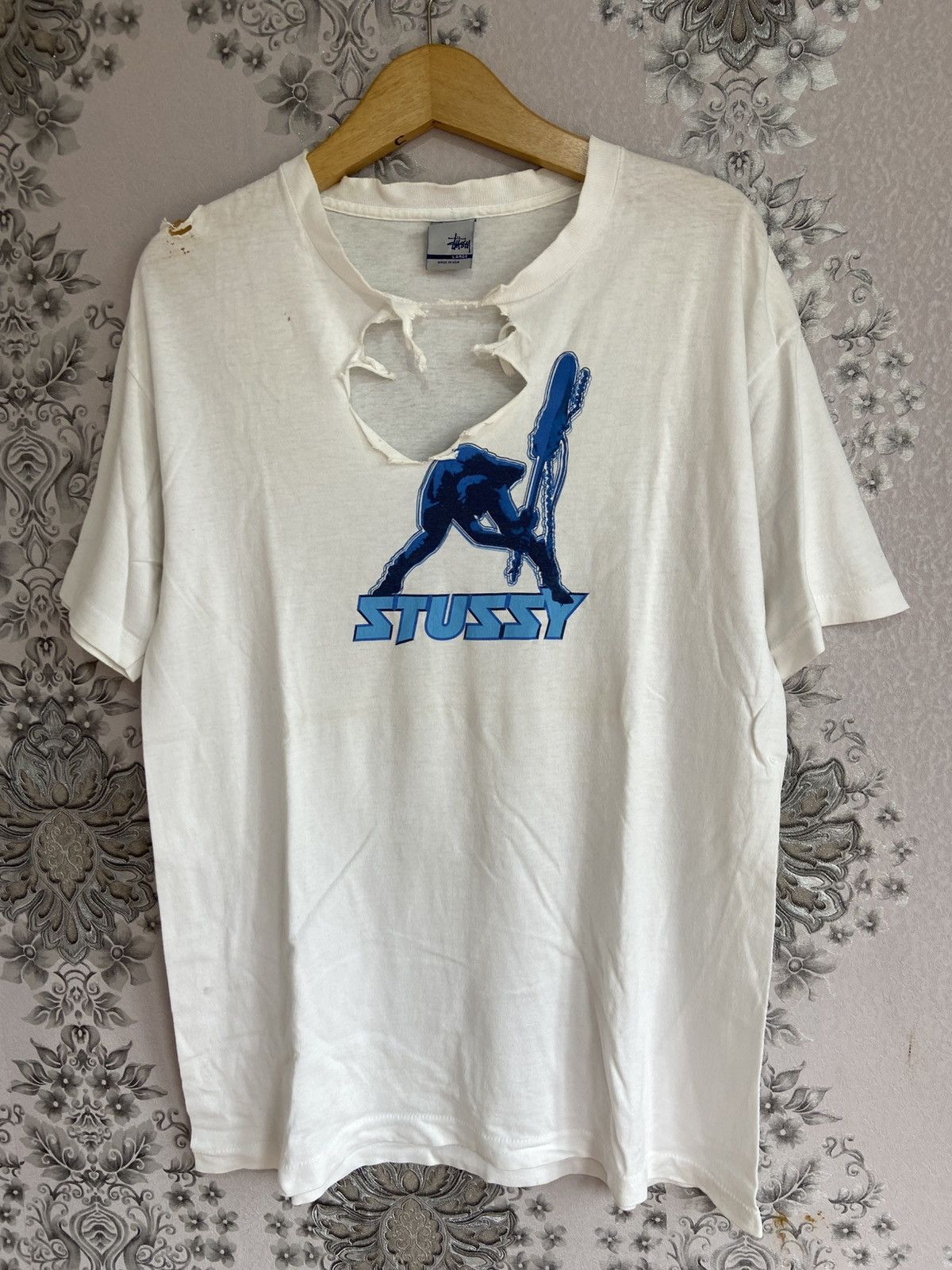 Vintage Stussy The Clash London Calling Trashed Tee