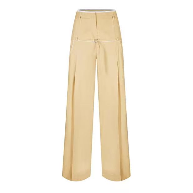 Jacquemus o1g2r1mq1024 Trousers in Beige Size 28" / US 6 / IT 42 - 1 Thumbnail