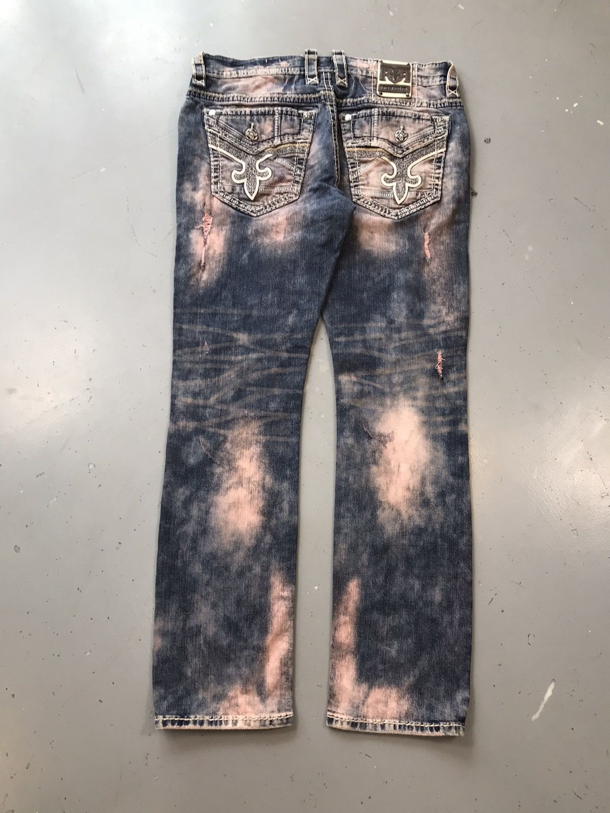 Rock Revival Vintage rock revival bleached distressed denim Size US 36 / EU 52 - 1 Thumbnail