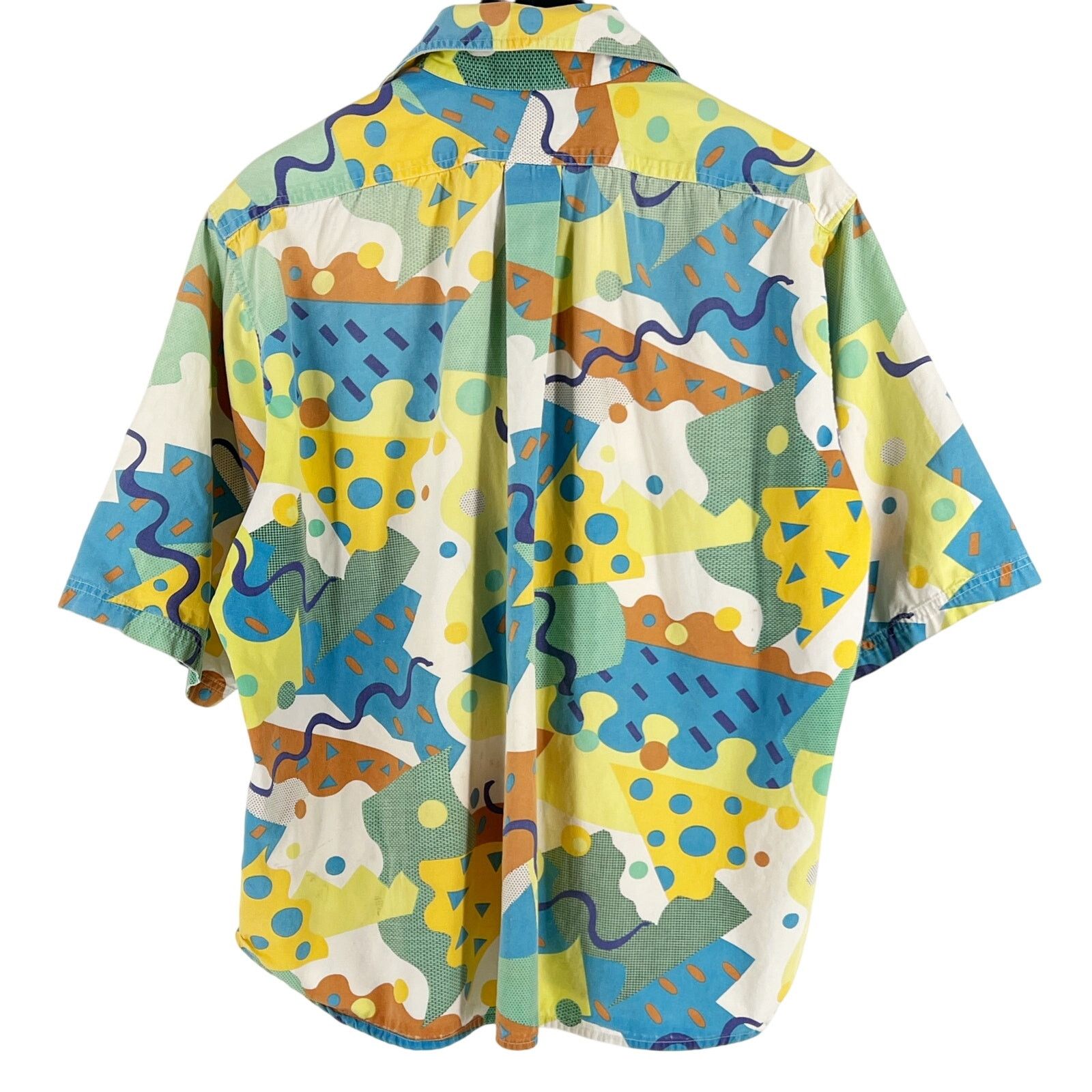 Jams World 80s Jams geometric print shirt 1980s vintage Size US XL / EU 56 / 4 - 4 Thumbnail