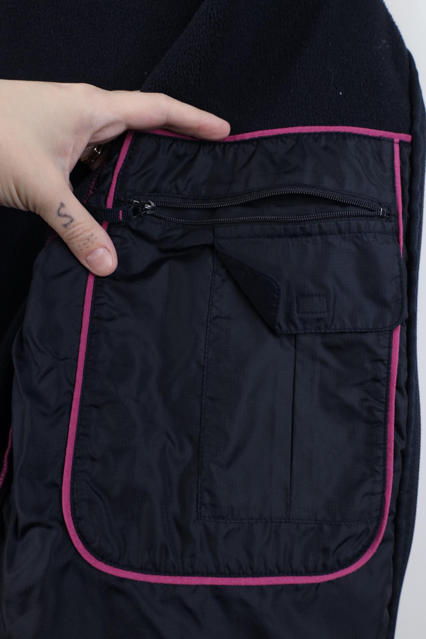 Lands' End Vintage Lands End Blank Fleece Full Zip Jacket Pink Size M / US 6-8 / IT 42-44 - 13 Thumbnail