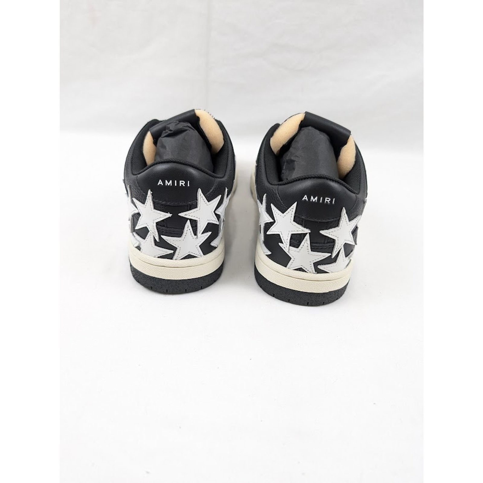 Amiri o1rshd1 Stars Low-Top Sneakers in Black/White Size US 13 / EU 46 - 19 Thumbnail