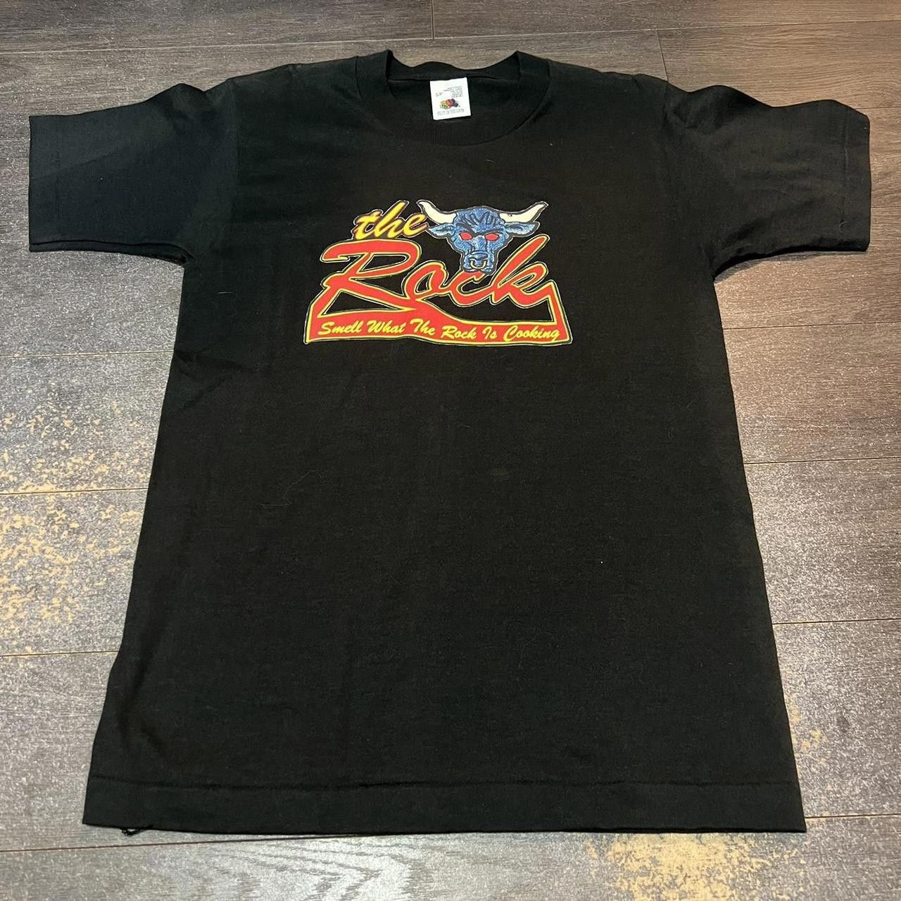 T-shirt Vintage WWF The Rock 'Smell What The Rock Is Cookin' - 1998, Taille M