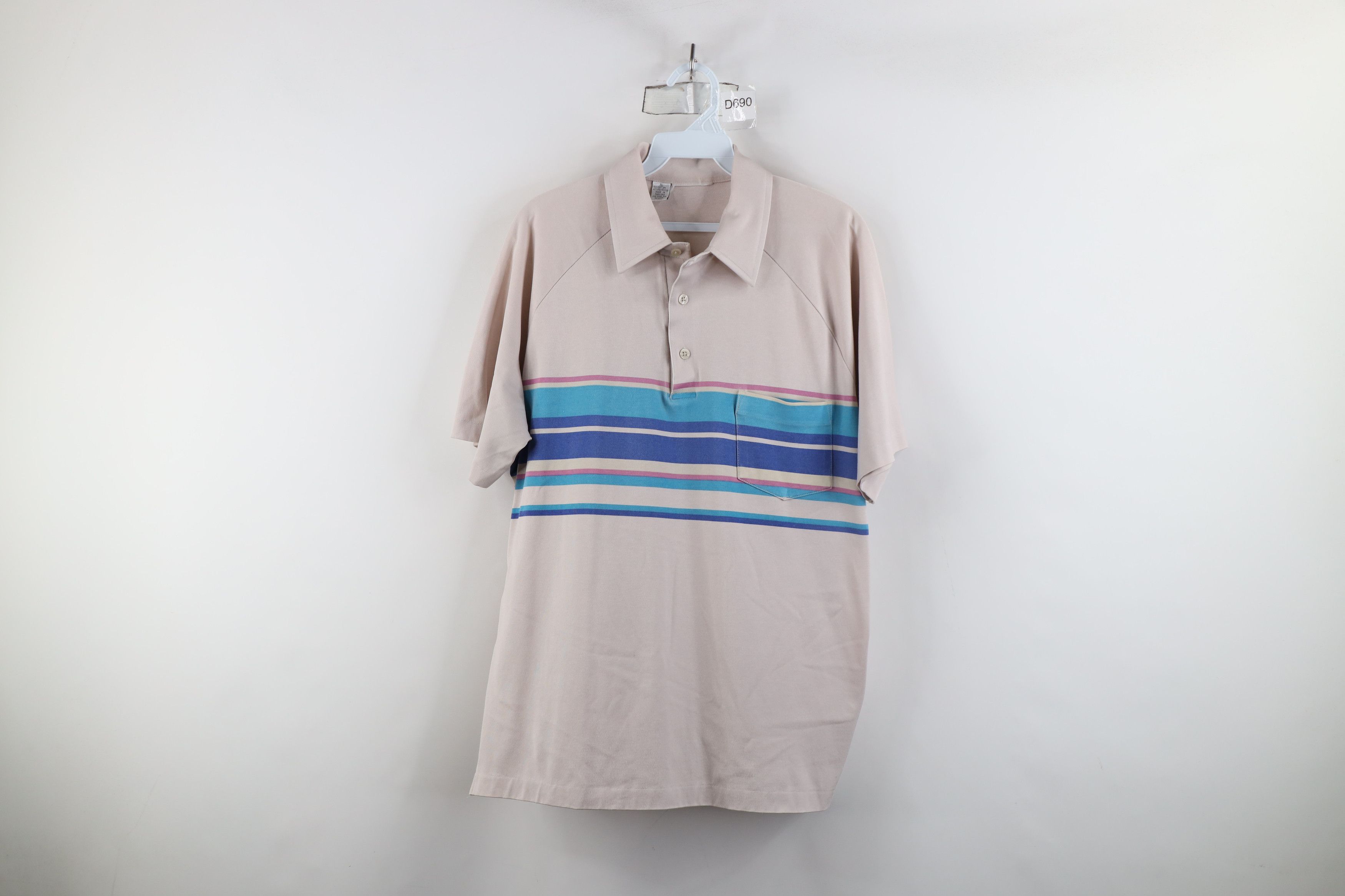 Vintage Vintage 70s Streetwear Bock Knit Collared Golf Polo Shirt Size US XL / EU 56 / 4 - 1 Thumbnail