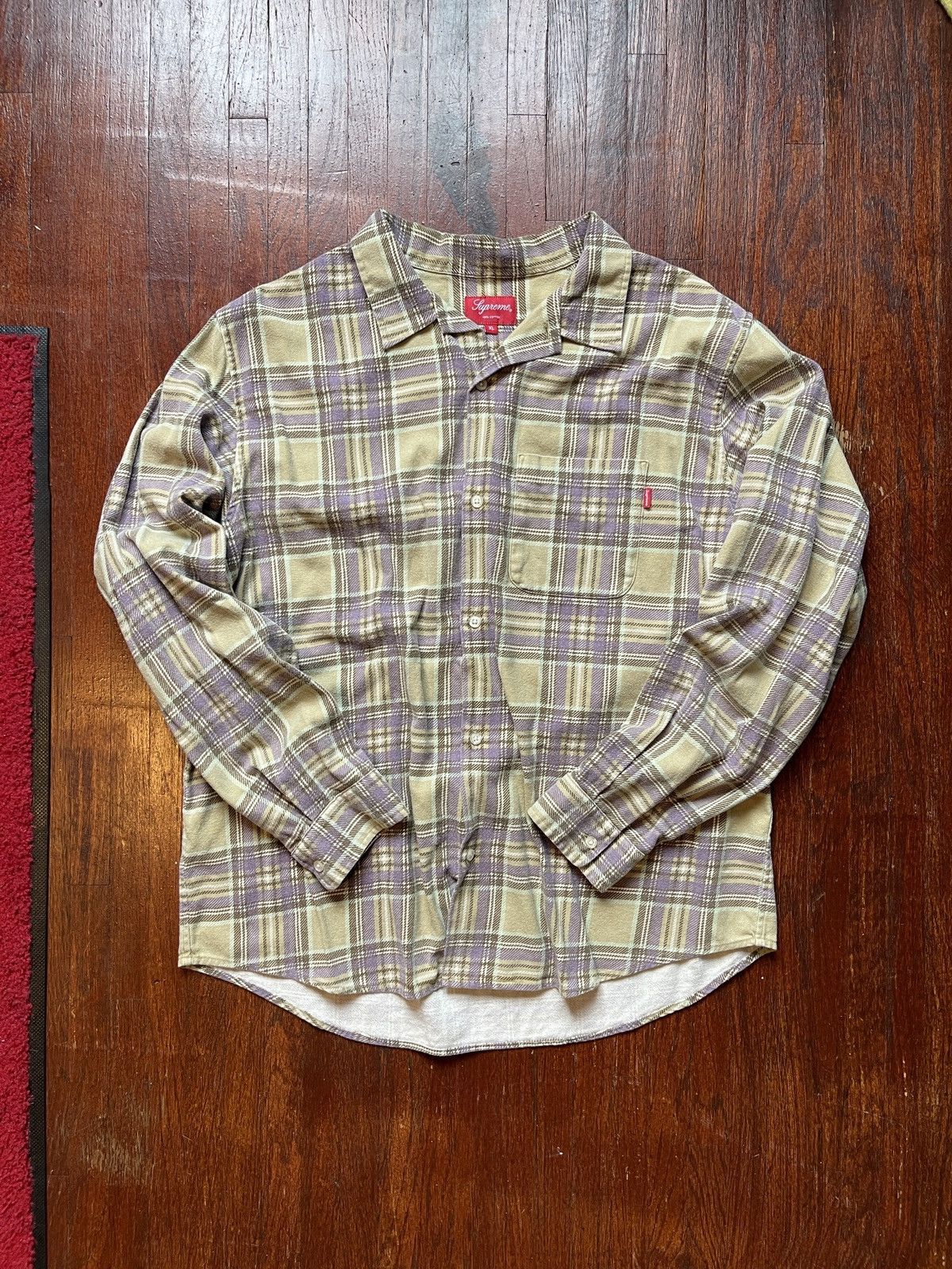 image of Supreme Flannel Men’S XL in Green, Men's