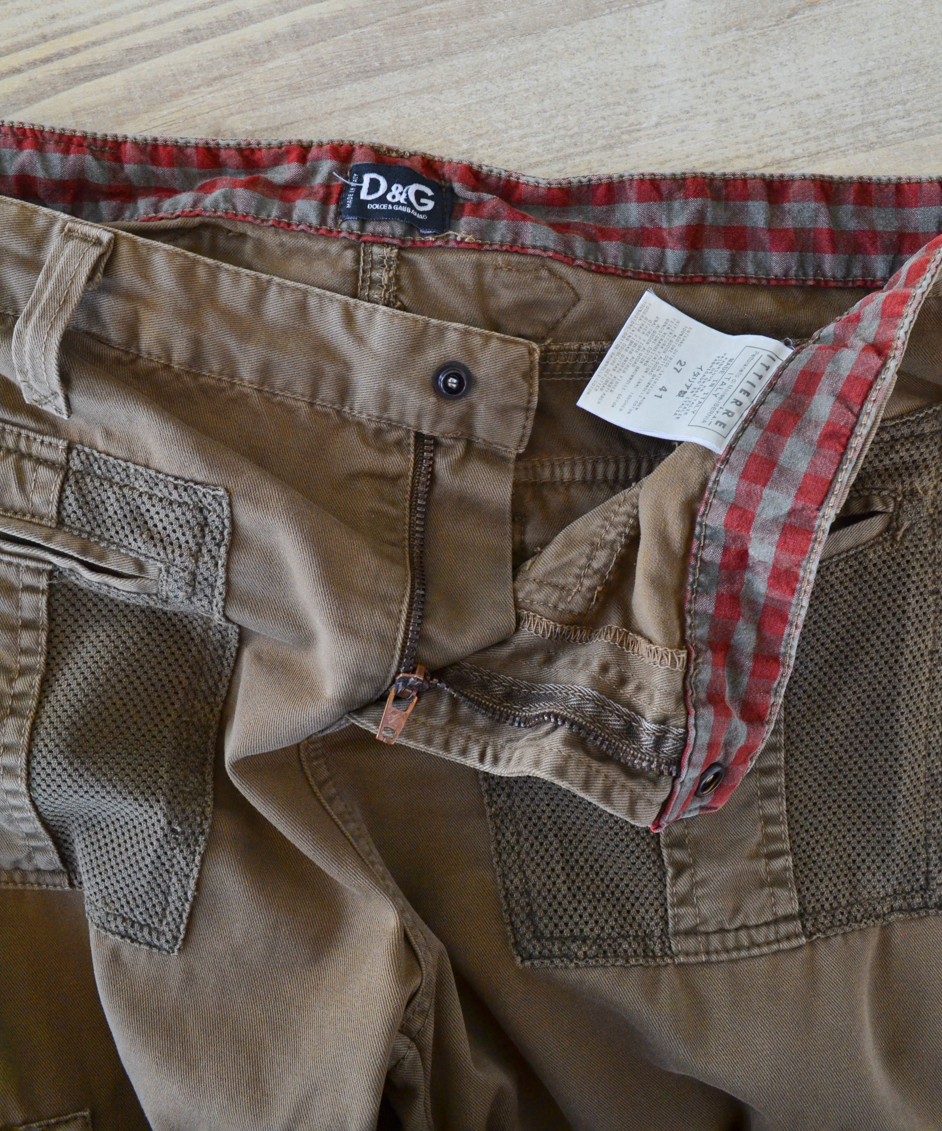 Dolce & Gabbana Dolce Gabbana Cargo Pants Bondage 2003 D&G Brown Trousers Size US 30 / EU 46 - 6 Thumbnail
