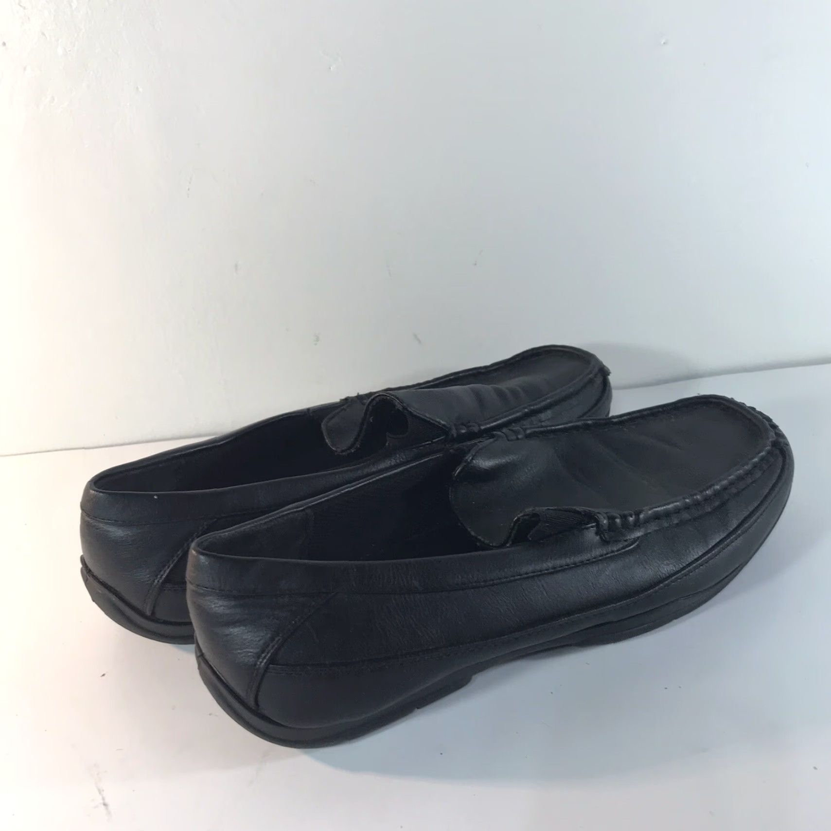 Vintage VINTAGE Dexter Men’s Casual Loafers Size 10.5 Black Faux Leather Memory Foam Comfort Size US 10.5 / EU 43-44 - 5 Thumbnail