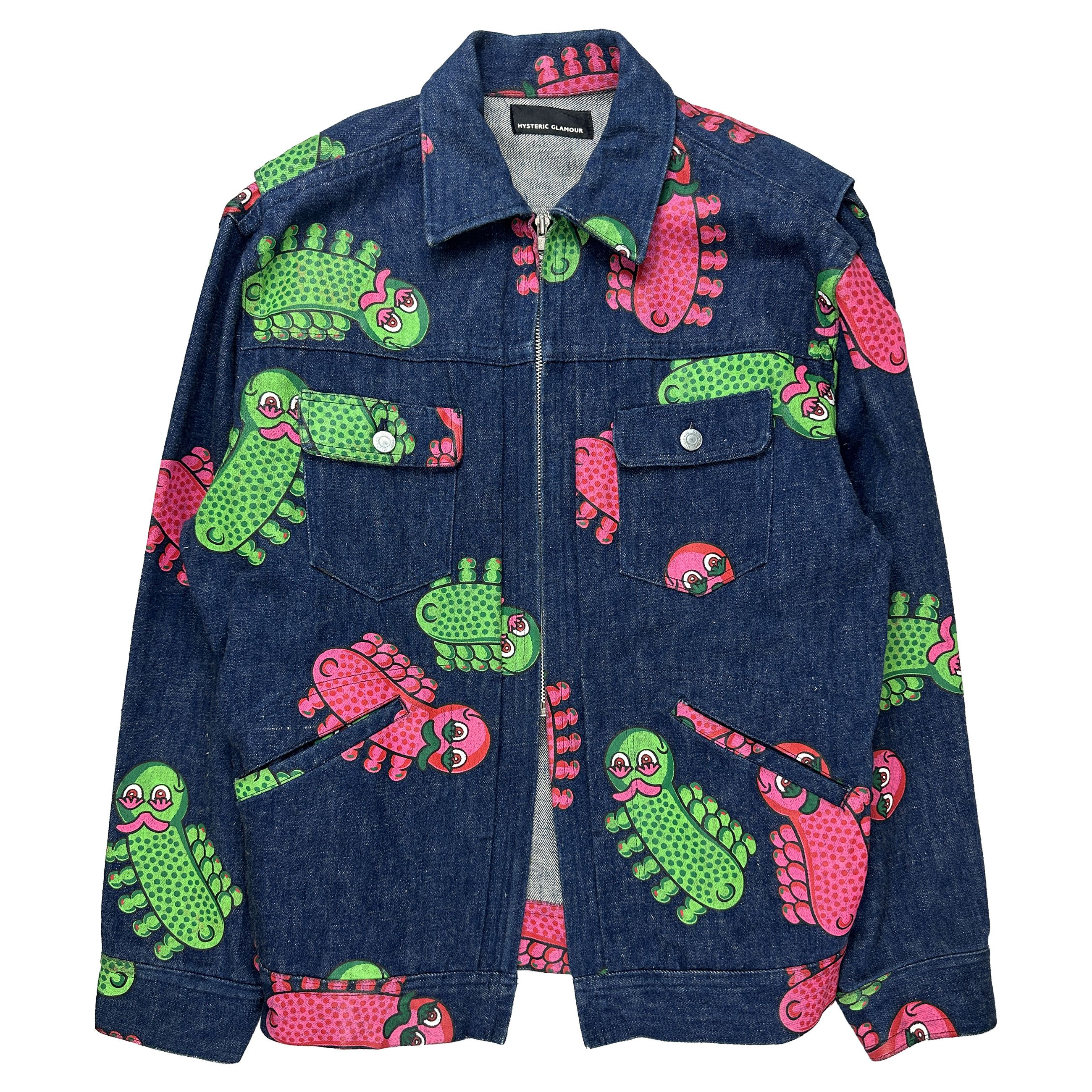 Hysteric Glamour 90's "Lubma" Graphic Denim Jacket Size US M / EU 48-50 / 2 - 1 Thumbnail