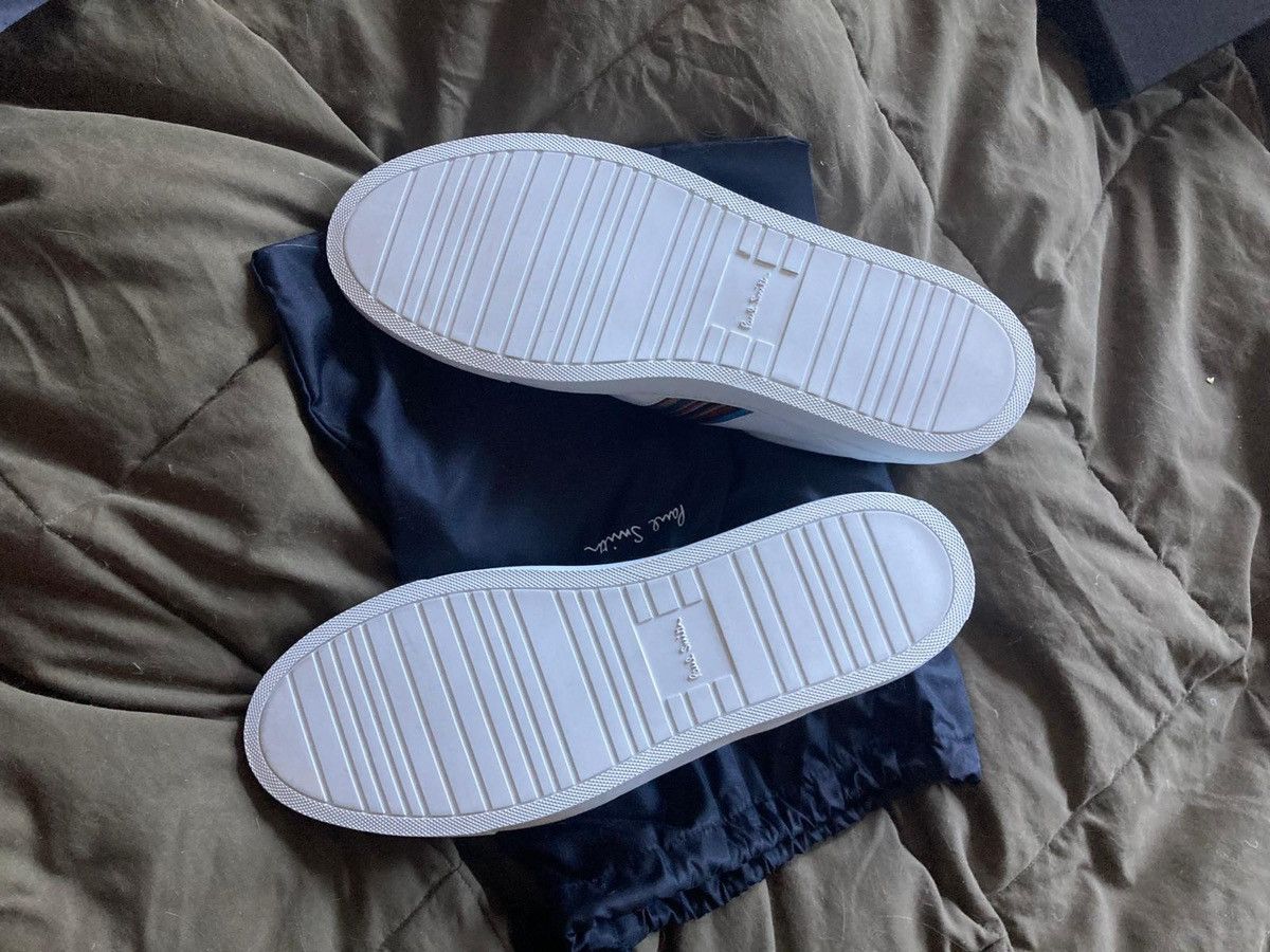 Paul Smith Paul Smith Fermi White Leather Sneakers Size US 12 / EU 45 - 5 Thumbnail
