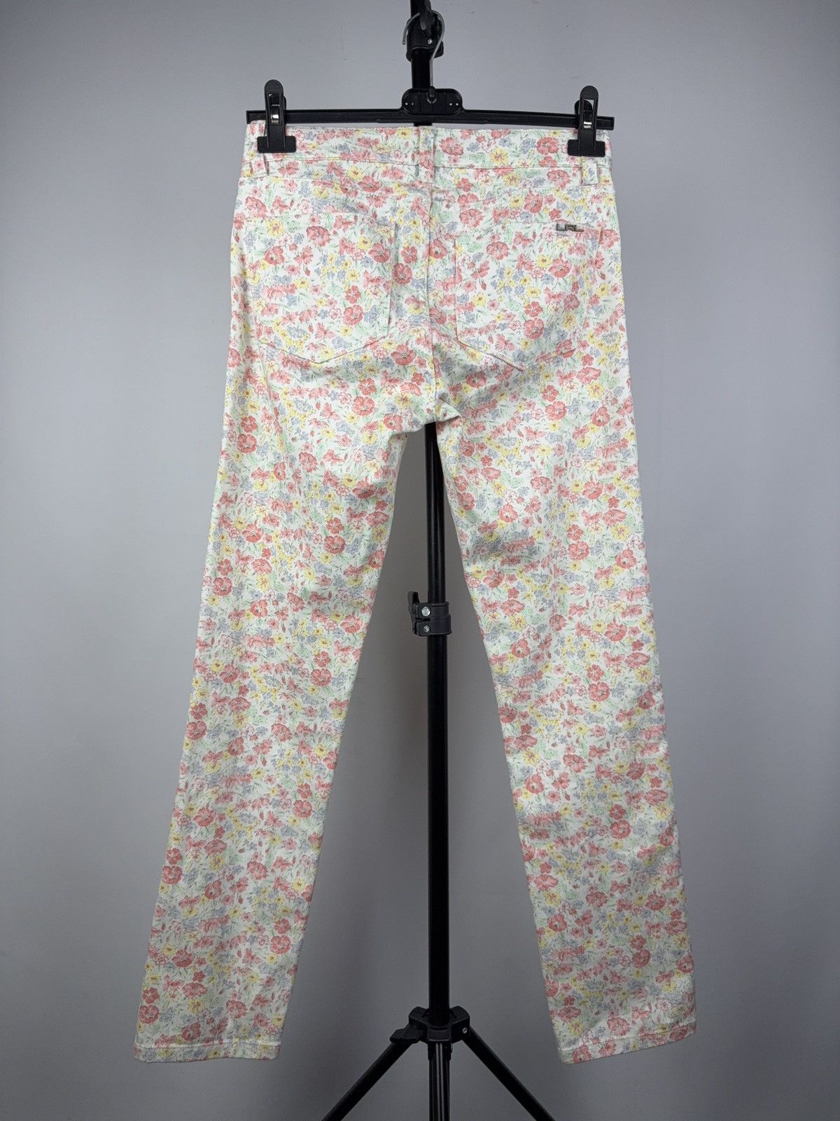 Ralph Lauren Luxury 00s Ralph Lauren LRL Floral Jeans Y2K Vintage Pants Size 27" / US 4 / IT 40 - 6 Thumbnail