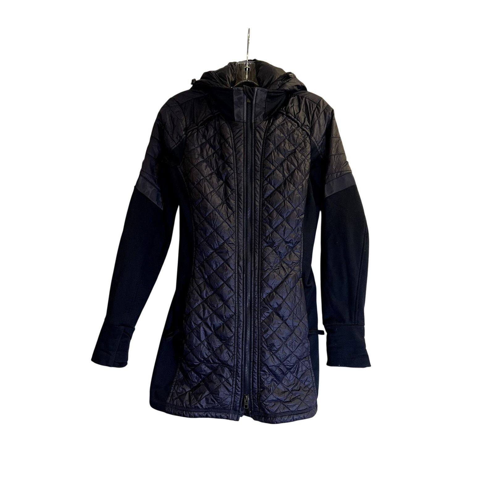 Athleta Athleta Blue Quilted Vest Jacket size XS hooded Size XS / US 0-2 / IT 36-38 - 2 Thumbnail