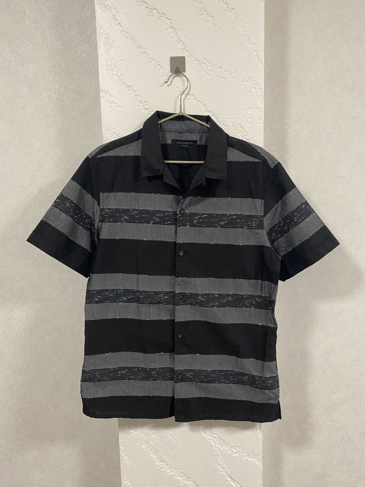 Allsaints AllSaints gabon ss short sleeve button shirt size: M Size US M / EU 48-50 / 2 - 1 Thumbnail