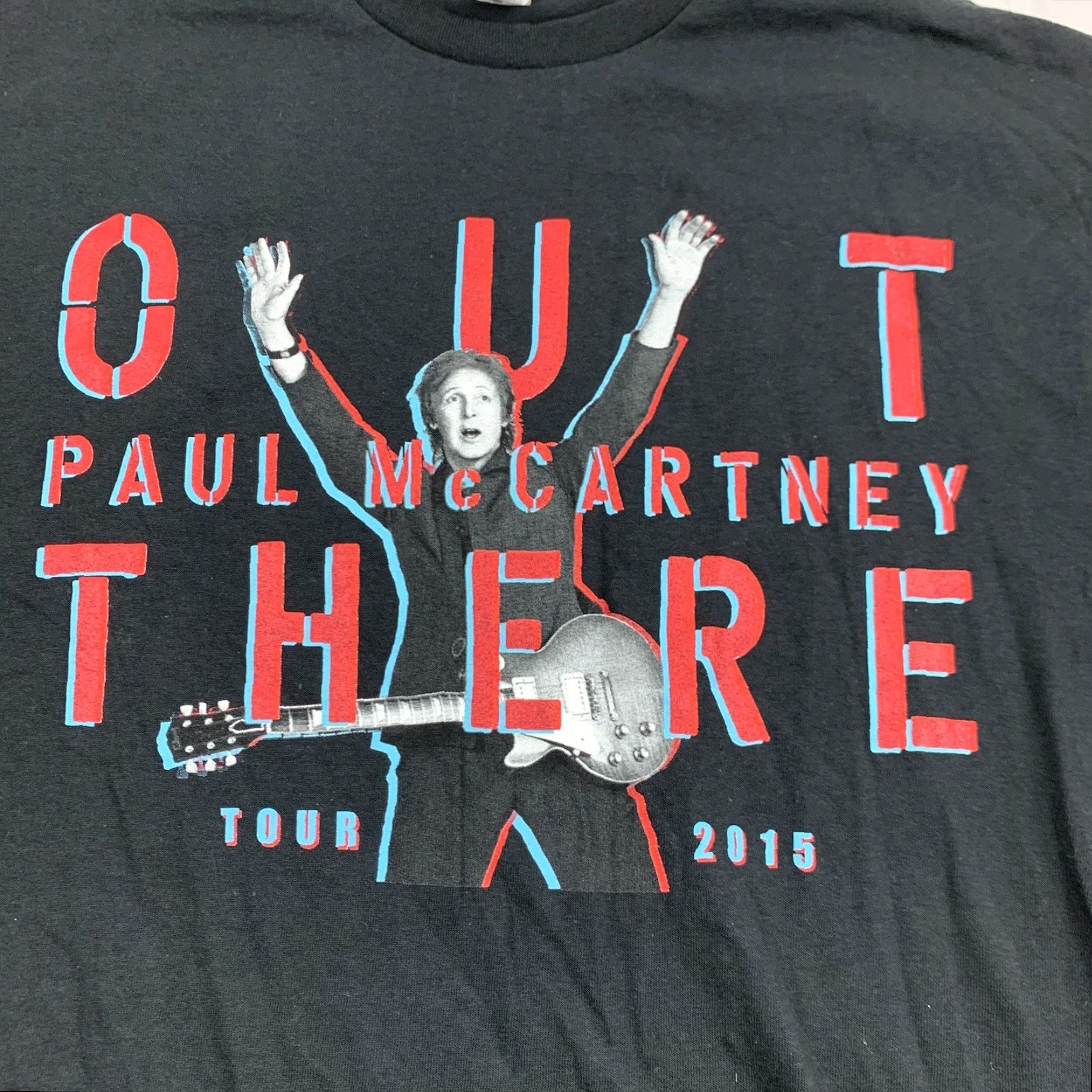Delta VINTAGE Paul McCartney Out There Tour Shirt Adult Large Black 2015 Musical Band Tee USA Mens L Black USA 2015 Tour Size US L / EU 52-54 / 3 - 2 Thumbnail