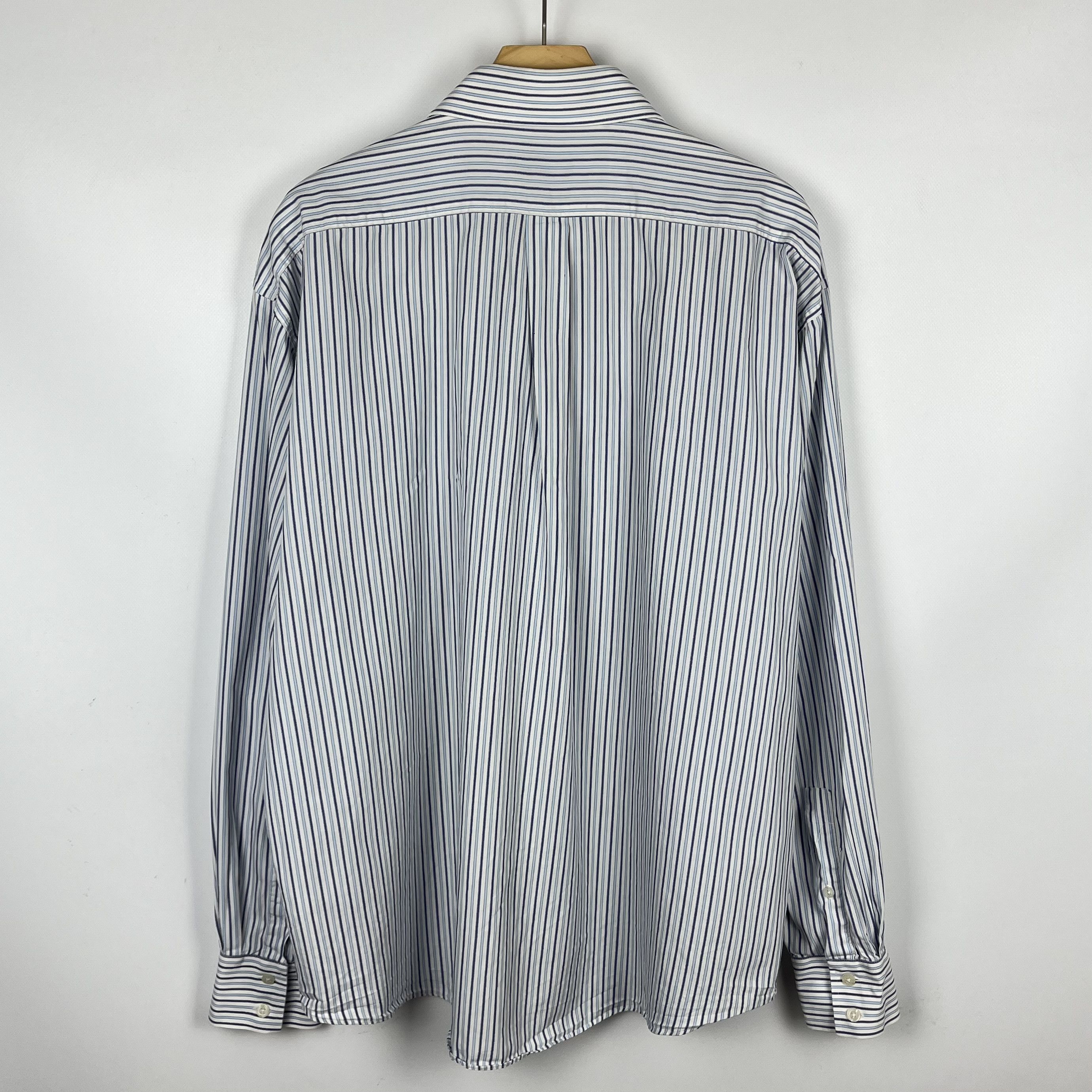 Yves Saint Laurent Yves Saint Laurent YSL Stripped Long Sleeve Button Up Shirt Size US XL / EU 56 / 4 - 21 Thumbnail