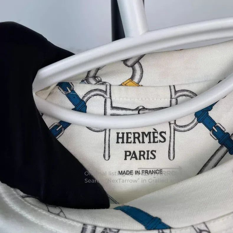 Hermes Hermes Equestrian Chain Link Short Sleeve Size XXS / US 00 / IT 34 - 6 Thumbnail