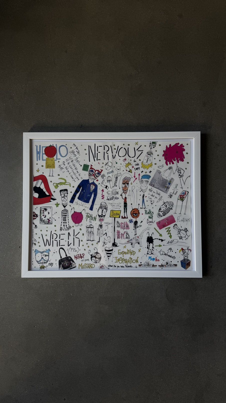 Chrome Hearts RARE! Chrome Hearts Matty Boy Doodling Poster with Frane Size ONE SIZE - 1 Thumbnail