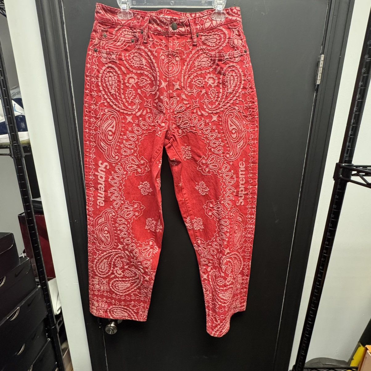 Supreme Bandana Jacquard Baggy Jean (SS25) - $268