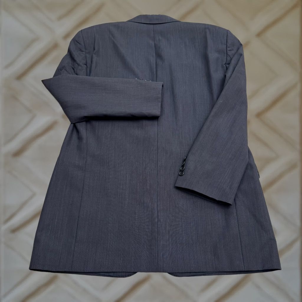 Hugo Boss HUGO BOSS Apollon Olymp Blazer Jacket Men 40R Navy Blue Wool Notch Single-Breasted 2-Button Regular Tailored Front Flat Front Solid Vintage? Size 40R - 1 Thumbnail