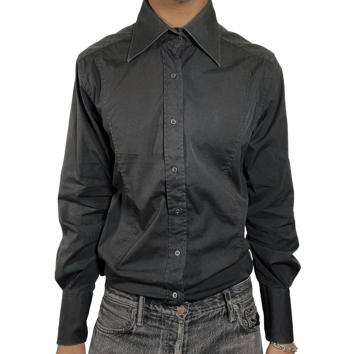 Gucci Gucci "Tom Ford" Black Shirt Size US M / EU 48-50 / 2 - 2 Thumbnail