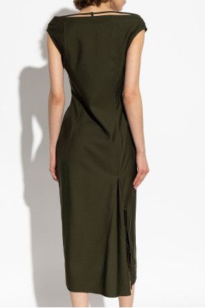 Gucci o1loc1c0226 824630 Wool Dress in Forest Green Size XS / US 0-2 / IT 36-38 - 4 Thumbnail