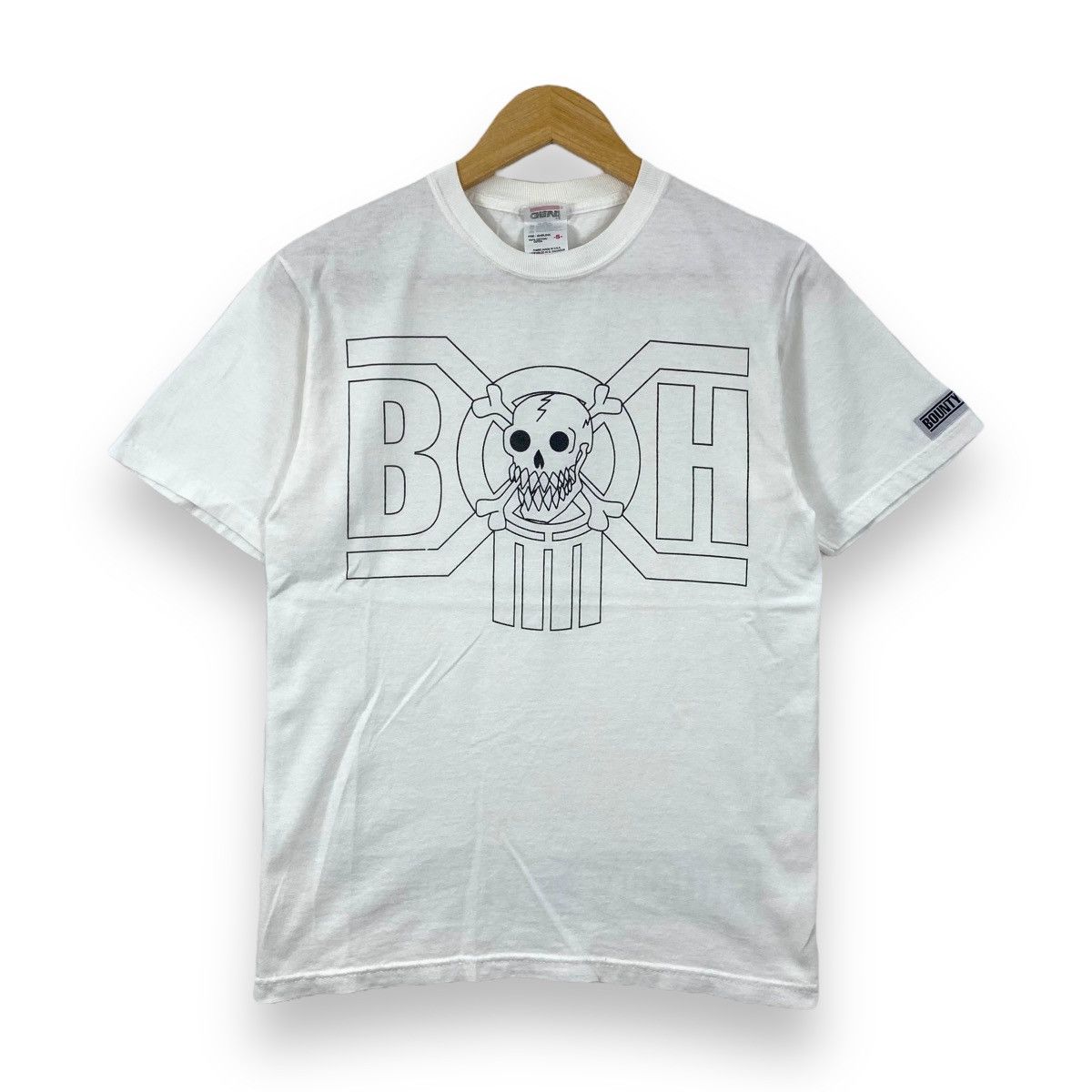 Vintage 00's BOUNTY HUNTER Cross Bone Logo Tee Shirt