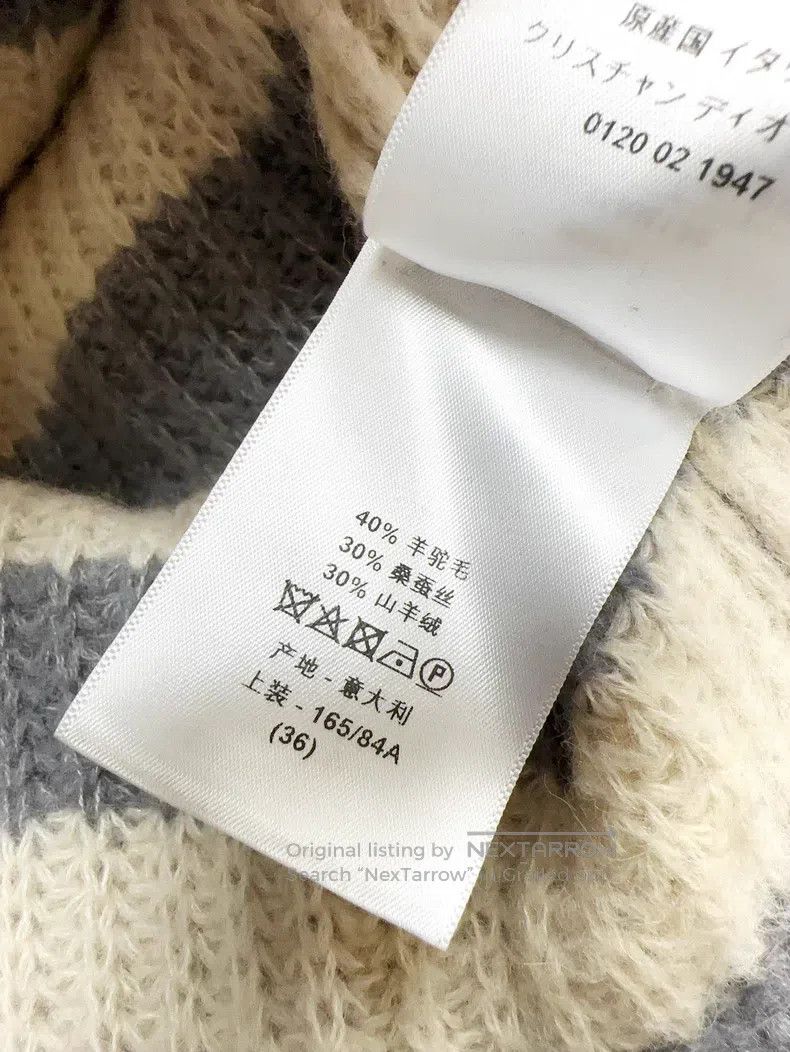 Dior Dior Light gray with beige white striped little bee embroi Size XS / US 0-2 / IT 36-38 - 7 Thumbnail