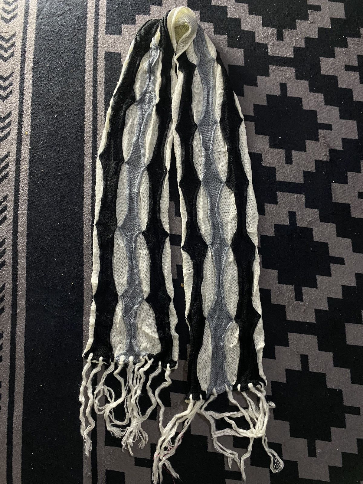 If Six Was Nine × Japanese Brand × Le Grande Bleu (L.G.B.) Japanese unknwn cable scarf Size ONE SIZE - 2 Thumbnail