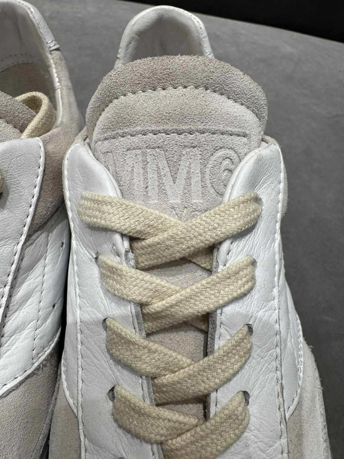 Maison Margiela 95New Leather & Suede Low-Top Sneakers - WHITE, 36 - No box Size US 6 / IT 36 - 7 Thumbnail