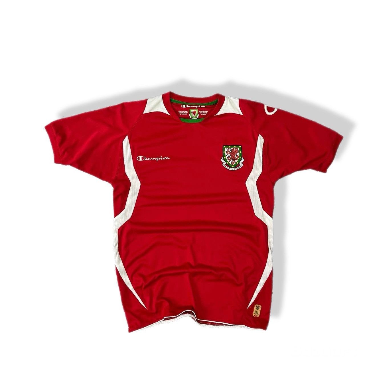 Champion Vintage Wales Team 2008/2010 Football Soccer Shirt Jersey Size US S / EU 44-46 / 1 - 1 Thumbnail