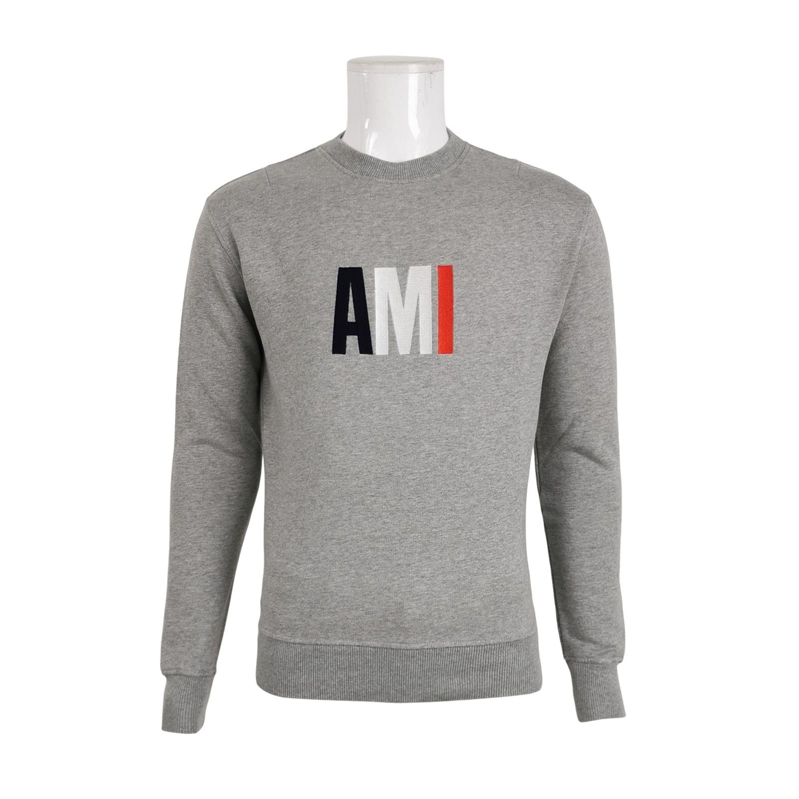AMI AMI Alexandre Mattiussi Tricolor Logo Sweatshirt XS Size US XS / EU 42 / 0 - 1 Thumbnail