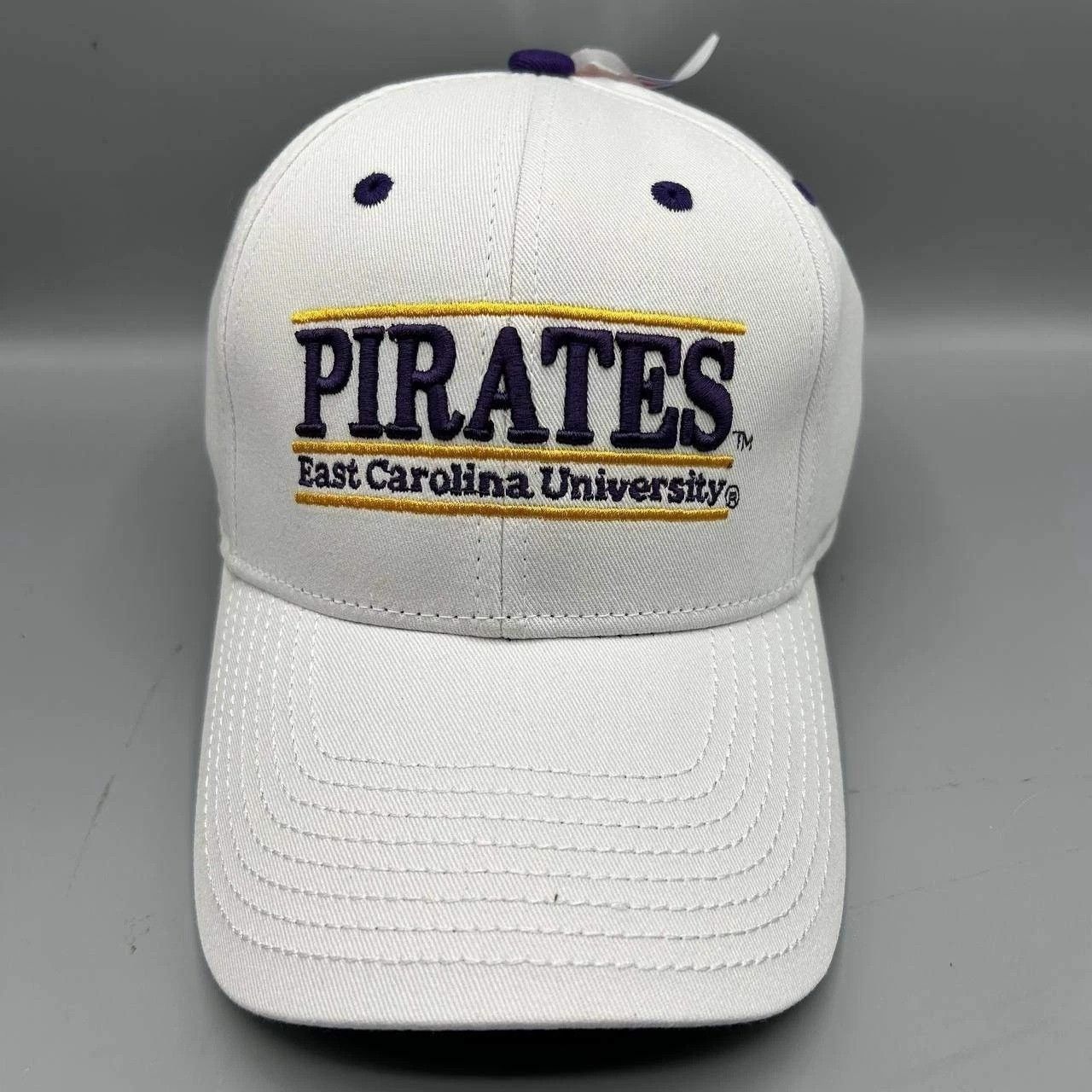 The Game East Carolina Pirates Hat Men White Purple Snap Back Cotton Size ONE SIZE - 1 Thumbnail