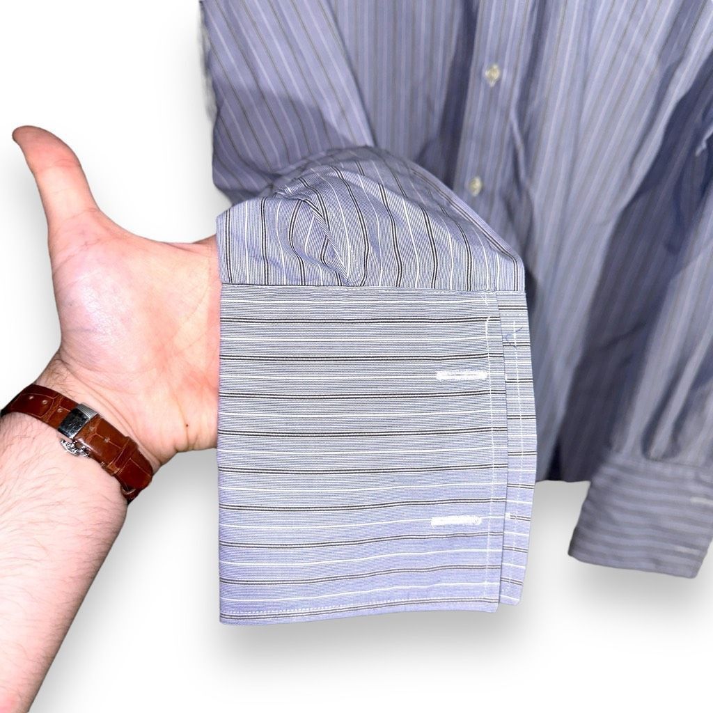 Brooks Brothers Blue Brooks Brothers 1818 French Cuff Button Down Shirt 15.5 Size US M / EU 48-50 / 2 - 5 Thumbnail