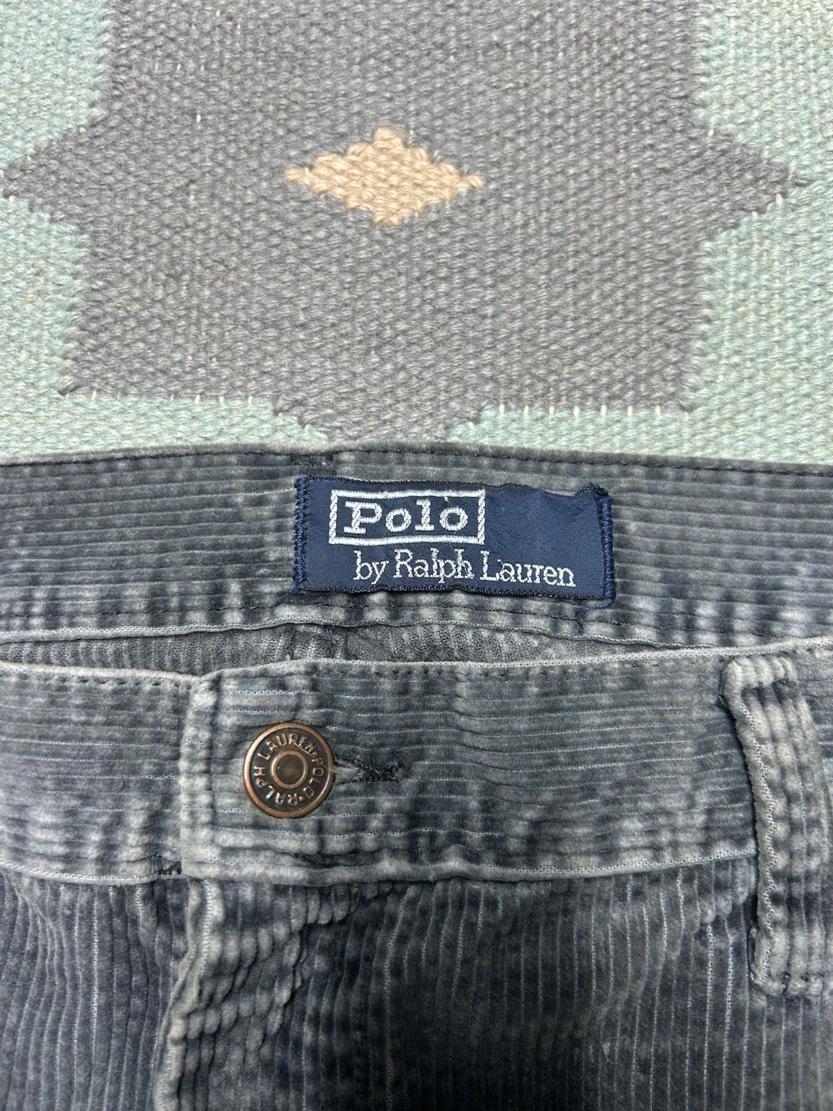 Vintage Vtg polo Ralph Lauren corduroy pants straight baggy 36x30 Size US 36 / EU 52 - 8 Thumbnail