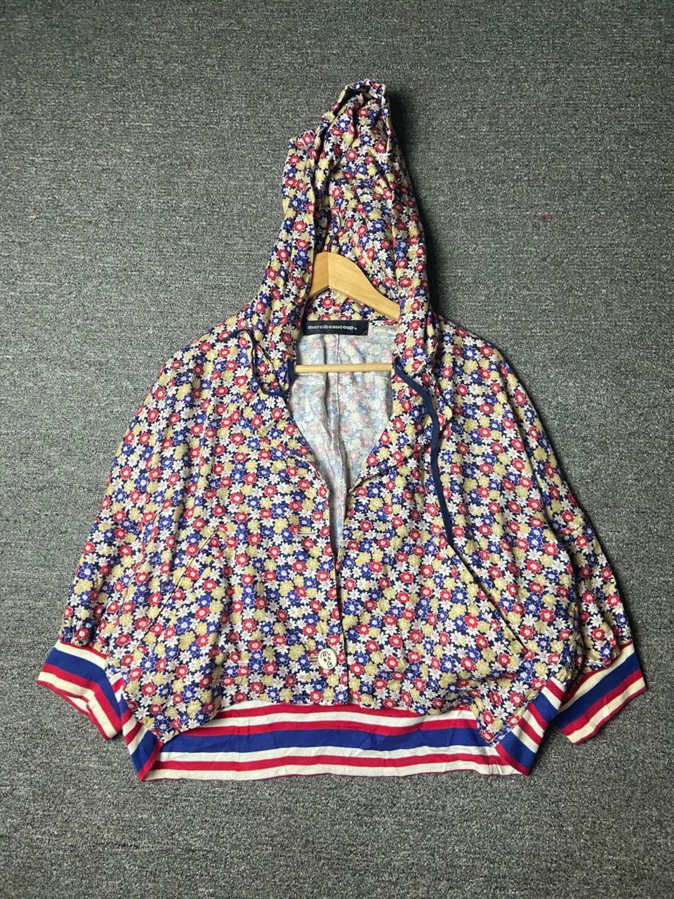 mercibeaucoup Mercibeaucoup Floral Outerwear Hoodie (179) Size US M / EU 48-50 / 2 - 1 Thumbnail
