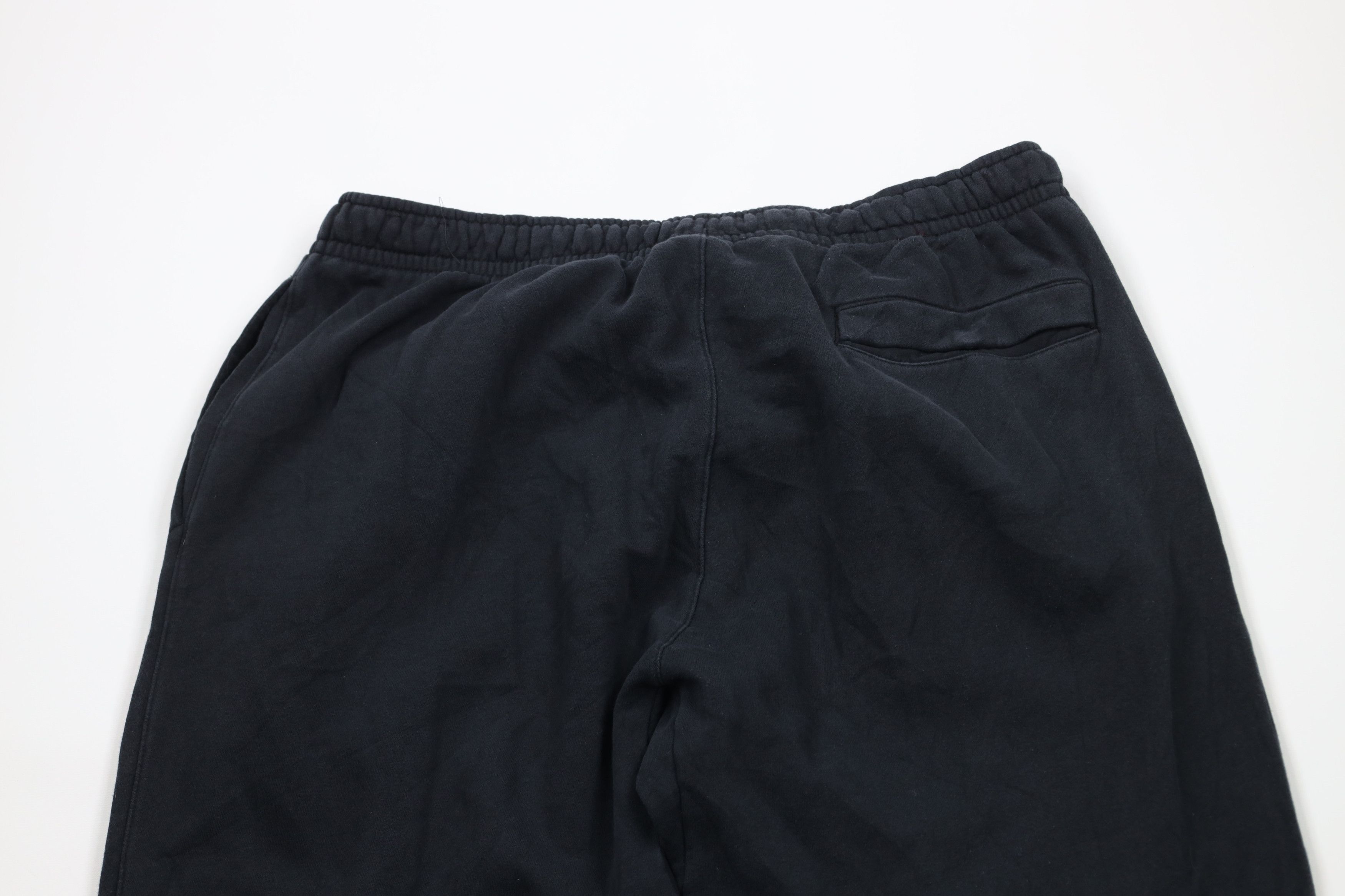 Nike × Vintage Vintage Nike Scott Mini Swoosh Wide Leg Sweatpants Black Size US 40 / EU 56 - 10 Thumbnail