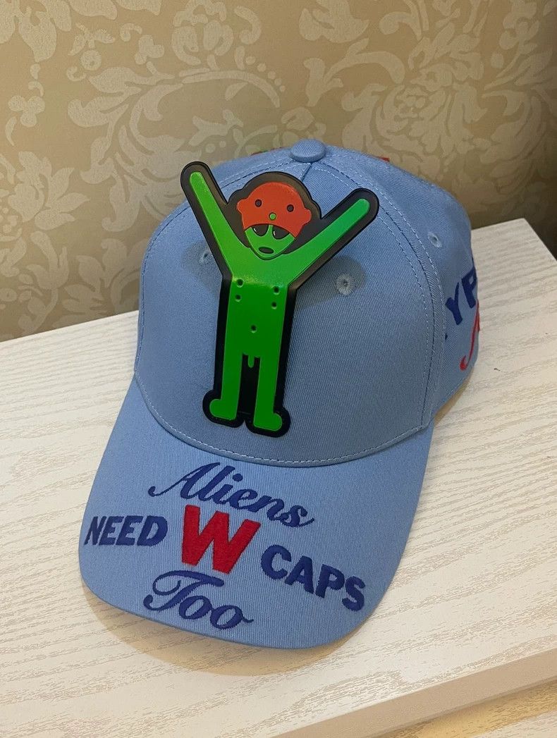 Walter Van Beirendonck walter van beirendonck Hat Blue Alien Size ONE SIZE - 3 Thumbnail