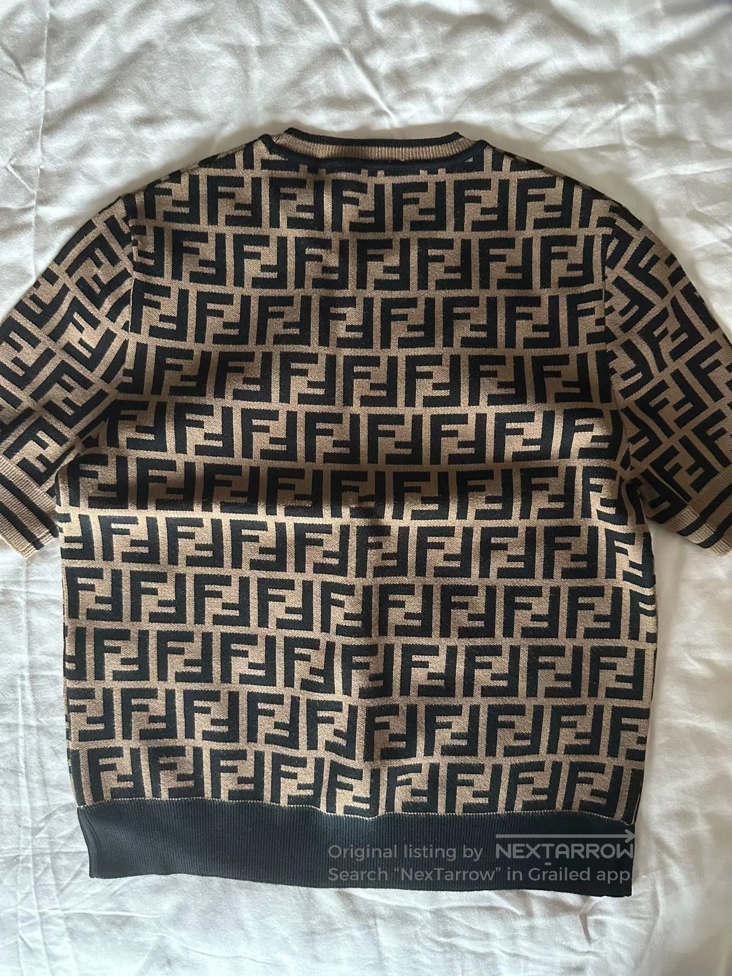 Fendi fendi classic knitted top in brown. Size US M / EU 48-50 / 2 - 3 Thumbnail