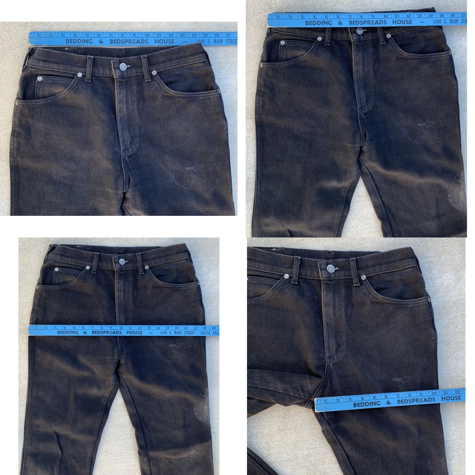 Lee VINTAGE Lee Riders Jeans Union Made Black 33 33 Measure 31 Waist 31.25 Inseam Size US 33 - 11 Thumbnail