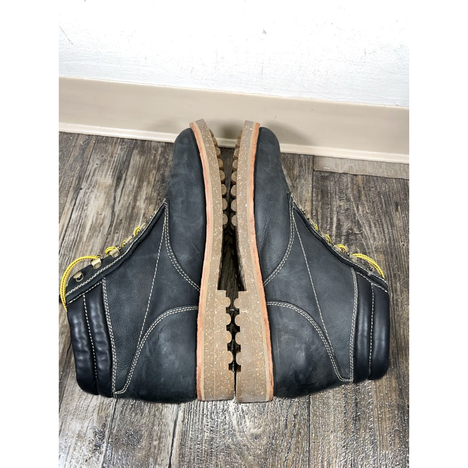 Polo Ralph Lauren Polo Ralph Lauren Meltham Boots Mens 14D Gray Leather Flannel Lined Size US S / EU 44-46 / 1 - 6 Thumbnail